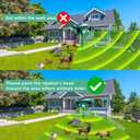 2 Pack Solar Ultrasonic Animal Repeller Outdoor - Sonic Fortress Pro Deer Repellent Weatherproof with Motion Sensor & USB Charging,Deter Cats,Squirrels,Racoons,Rabbits,Skunks Humanely for Yard Garden