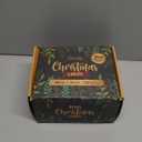 Decorably 100 Pack Foiled and Glittery 6x4in Christmas Cards with Envelopes Bulk and Stickers, 20 Festive Holiday Designs Seasons Greetings for Friends & Loved Ones, Printed Message - Gifting, Mailing