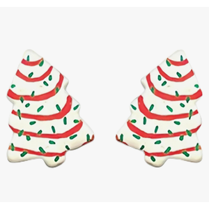 Cute Acrylic Christmas Earrings for Women | Cute Christmas Tree Cake Shape Earring, Holiday Gifts for Women | Xmas Decorations Clearance