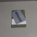 RETTACY Graph Grid Paper Notebook, 192 Pages, A5 Medium Size (5.7'' x 8.3''), 5 Squares per Inch, Leather Hardcover, 100 GSM Thick Paper, for School, Students, Math, Engineering (Sage Green)