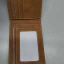 furid Leather Wallet Compatible with Airtag: Slim Air Tag Wallet for Men RFID Blocking, Bifold, Front Pocket, Minimalist Card Holder