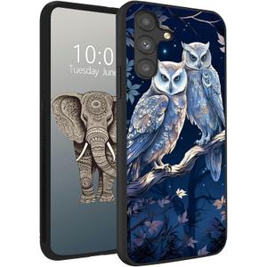 for Samsung Galaxy S24 FE Case,Owls on Branch
