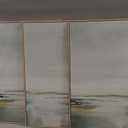 Large Framed Green Abstract Landscape Wall Art for Living Room, 3 Piece Canvas Prints Paintings Artwork for Walls, Modern Minimalist Pictures for Dining Room, Hallway, Office Wall Decor 24x36 In (Pastel)