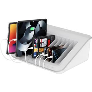 Belkin Charging Station For Laptops with Surge Protector - 10 Device USB Charging Dock for Tablets, Laptops, Chromebooks  Cable Management for Classrooms, Offices, Tech Labs, Shared Spaces, & More