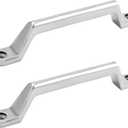 QWORK 2 Pack RV Grab Door Handles - Heavy Duty 304 Stainless Steel Boat Handles Grab for Marine, RV, Camper, Trailer, Truck
