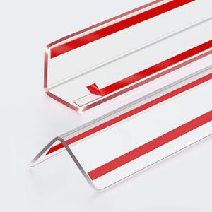 Wall Corner Protector, Clear Self-Adhesive Corner Guards, Edge Protector for Baby, Furniture, Door, Tables, Easy to Install (4cmx90cm/1.57inx35.43in) (Clear 2 PACK)