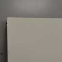 HAISIWLKJ Folding Table 8 FT Camping Table Portable Heavy Duty Plastic Rectangular Outdoor Dining Table Steel Legs Fold-in-Half with Carrying Handle for Indoor, Picnic, Party, Wedding, Events (White)