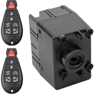 68105738AF Wireless Ignition Module Switch with Key Fob Compatible with 2011-2014 Dodge Challenger Durango Grand Caravan C/V Ram 1500 2500 3500 4500 5500 Jeep Grand Cherokee, Chrysler Town & Country