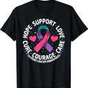 Thyroid Cancer Support tee Family Thyroid Cancer Awareness T-Shirt, XXL