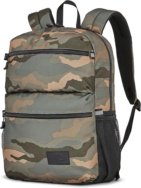 High Sierra Everclass Backpack - Travel or Work Laptop Bookbag with 360° Reflectivity, Dual Water Bottle Pockets & Fits Laptops Up To 15.6”, One Size, Natural Camo