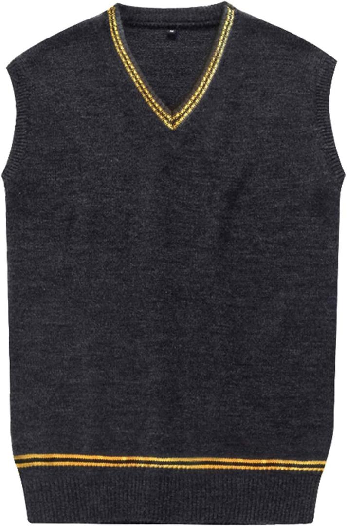 Cosplay Costumes Mens Womens Fall and Winter Sweater Cardigan Vest Waistcoat (Blue, XL)
