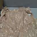 GRACE KARIN Girls Sequin Formal Dress Long Fancy Elegant Sparkle Dress, Gold 12Y