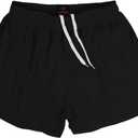 MADHERO Men Swim Trunks Short with Mesh Lining Solid Bathing Suit, Small