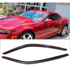 2pcs Original Shatterproof Rainproof Side Window Wind Deflectors for 10-25 Camaro,Tape-on Rain Guards Sets,Nice Looking Window Visors for Cars,Vent Deflector for Chevrolet 2010-2025 Camaro 92341