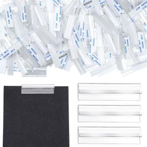 Tatuo 450 Pcs Earring Card Adapter Bulk Self Adhesive Lip Adapter Plastic Lip Hanger for Earring Card Necklace Jewelry Display, 1.54 x 0.43 inch