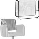 Salon Chair Cover - 20"x 15"x 4.5"Seat Covers Black,Salon Chair Covers Protectors,Square Salon Chair Covers Protectors fits Most Salon Chairs,Reinforced Precision Stitched Clear Covers (1, Small)