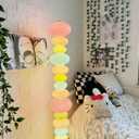 Anykonio Candy Floor Lamp, Modern Decorative Floor Lamp with 18 Colorful Glass Shades, Dreamy Ambient Mood Lighting, Stepless Dimmable, Marble Base, Statement Home Decor for Living Room & Bedroom