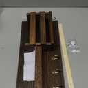 FifthQuarter Key Holder for Wall: Easy Mounted Key Rack and Mail Organizer with Store Shelf and Four Sturdy Keys Hooks Decor in Kitchen|Farmhouse|Entryway|Mudroom (White)