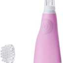 brush-baby BabySonic Infant and Toddler Electric Toothbrush for Ages 0-3 Years - Smart LED Timer and Gentle Vibration Provide a Fun Brushing Experience - Includes 2 Sensitive Brush Heads (Pink)
