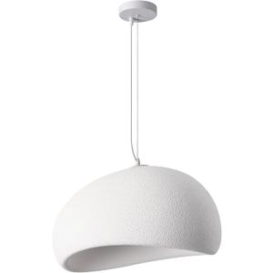 19.7in White Wabi sabi Light Fixture Dining Room Pendant Light japandi lamp Modern Pendant Light for Kitchen Island Living Room Bedroom Bathroom Entryway, Size: 50cm/19.7inch