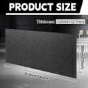 Sasylvia 1/2" X 12" X 24" Black HDPE Sheet,Textured Front & Smooth Back