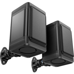 Saiyin Outdoor Indoor Speakers, Marine Grade Mount Speakers, Surround Sound Speakers with Wall Mount Brackets for Boat, Patio, Garage, Home Surround System, One Pair