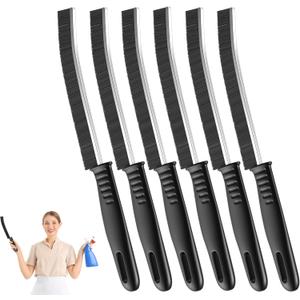 Hard Bristle Crevice Cleaning Brush for Household Use, Multifunctional Crevice Cleaning Tool, Home Essentials, Upgraded Gap Cleaning Brush for Bathroom, Kitchen, 6Pcs