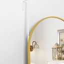 Full Length Mirror - 14'' x 48'' Arched Hanging/Leaning Mirror, Home Decor, Gold