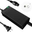 EVAPLUS 54.6V Electric Bike Charger for 48V Lithium Battery Input Voltage AC120V(DC5.5-2.5/2.1MM Jack Connector)&(3-Prong Inline Connector)&(3pin XLR Plug)