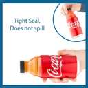 Reusable Soda Can Lids - 6-Pack Spill-Proof, Snap-On Covers for Freshness and Protection, Orange Can Toppers Set of 6