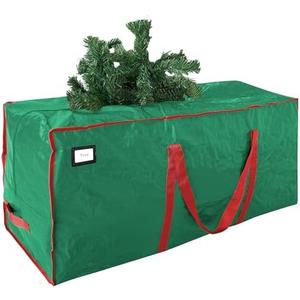 Cosy Family 9 ft Christmas Tree Storage Bag - Durable Heavy Duty Extra Large Artificial Xmas Holiday Tree Bag with Reinforced Handles and Dual Zippers Wide Opening - Green