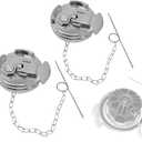 2Pcs 11-04859-100 4" Diesel Fuel Cap, Aluminum Diesel Fuel Tank Cap Fit For 19722017 Peterbilt 330, 379, 389, 579, 587 Trucks,Non-Locking Fuel Cap OEM11-04859-200, 572.1015, 600212