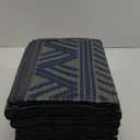 Outdoor Patio Rug, Navy/Grey, 104" x 70"