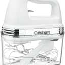 Cuisinart Power Advantage PLUS 9-Speed Hand Mixer, 220W-Motor Hand Blender Electric Mixer with 9 Speed Settings, Extra-Long Dishwasher-Safe Beaters, 3 Low Mixing Speeds, Storage Case, HM-90S, White