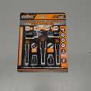 HORUSDY 7 Piece Impact Sockets Adapter Set, Hex Shank Socket to Drill Adapter 1/4" 3/8" 1/2", Cr-V Steel Impact Driver Wrench Socket Reducer Set