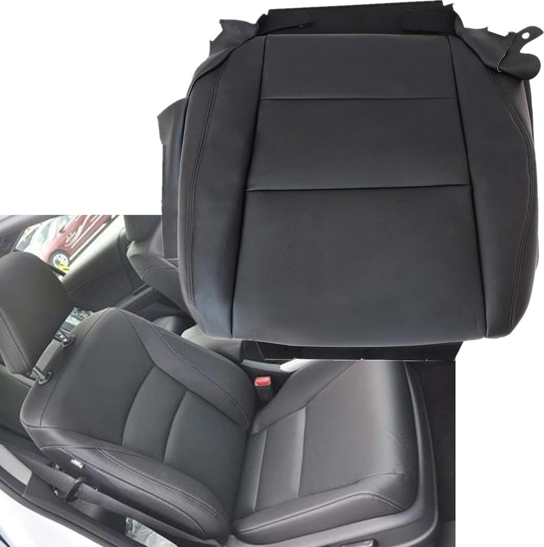 GXARTS Front Passenger Side Bottom Leather Replacement Seat Cover Black Compatible with Honda Accord Sedan 2008 2009 2010 2011 2012