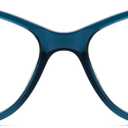 Zeelool Stylish Cat Eye Glasses TR90 Eyewear Frame with Non-prescription Clear Lens Oversized Glasses for Women ZJGT466241