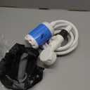 Portable Camping Shower Outdoor Camp Shower Pump,Upgrade Rechargeable Electric Shower Pump with Intelligent Digital Display Multiple Spray Modes for Camping, Hiking, Traveling,RV (Blue)