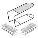Copidrum Shoe Slots Organizer for Closet Metal Shoe Stacker for a Pair of Shoes,Shoe Holder Space Saver,Double Deck Shoe Riser Shoe Rack 10 Pack