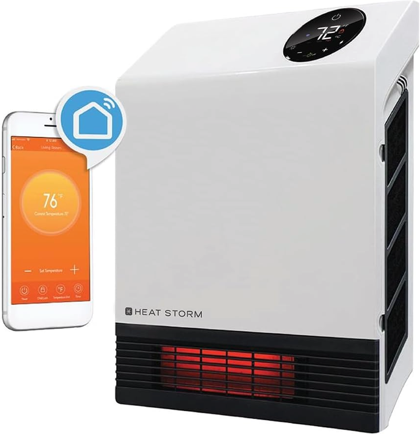 Heat Storm HS-1000-WX-WIFI Infrared Wi-Fi Heater, 1000 Watt
