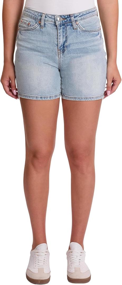 YMI Women's Women's Printed Fray Hem Shorts S314499
