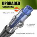 Relxitl Garden Hose, Flexible Water Hose, Ultra Lightweight Non-Expanding hose with 10 Function Sprayer, Leak proof, Pressure Resistant for Yard, Outdoor (Black, 50FT)