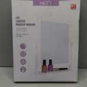 HIEEY Lighted Makeup Mirror, Hollywood Vanity Mirror with Lights, Three Color Lighting Modes, and 5X Magnification Mirror, Smart Touch Control, 360 Rotation (17.3in,White,Gift Box)  (96 LED)