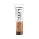 COVERGIRL Clean Invisible Foundation Makeup, Dewy & Glowy Natural Finish, Buildable Coverage, Skin-Like Smooth Look, Vegan, Classic Tan, 1oz