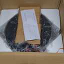 Bar Stools Set of 2, Counter Height Swivel Bar Chair with High Backrest, 24" Round Seat Barstools for Kitchen Island, Pub, Metal Base, Upholstered PU Leather Dining Chairs Grey