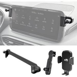 FICS Phone Holder for Hyundai Santa Fe 2021 2022 2023 Upper Trims with Wide Monitor  Custom-Fit Mount for Seamless Display Integration, Interior Accessories for Navigation Use, Stable Driving View