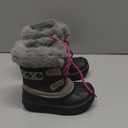  LONDON FOG Girls Toddler Tottenham Cold Weather Snow Boot, Toodler7 (Grey/Pink,)