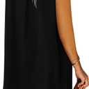 ANFTFH Women's Sleeveless Dresses 2026 V Neck Casual Trendy Dresses (Black, M)