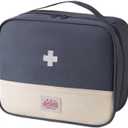 Red First Aid Bag Empty 1st Aid Bag Medical Travel Case First Responder Emergency Storage Compact Medicine Bags for Car Home Office Kitchen Sport Outdoors (Blue)