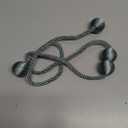 Curtain Tiebacks Pack of 2 Magnetic Curtain Buckles Polyester Curtain Fixers Suitable for Living Room and Bedroom Gray Blue